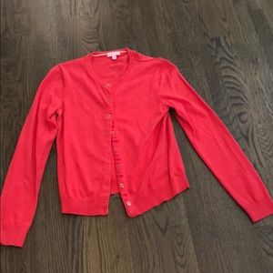 Women’s Lilly Pulitzer pink button down sweater